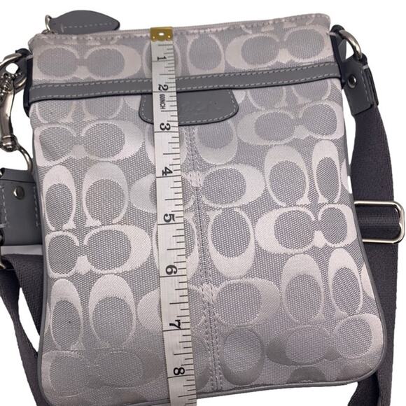 COACH Gray Signature Crossbody - Picture 5 of 10